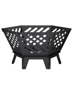 Focolare Nero 60 x 53 x 30 cm Acciaio 2
