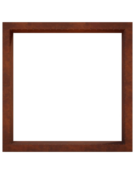 Anello per Focolare Ruggine 100 x 100 x 25 cm Acciaio Corten