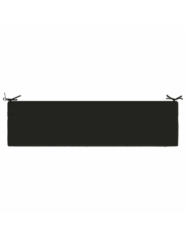 Cuscino per panchina SOEST 100% Poliestere Nero 150 x 40 x 5 cm