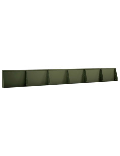 Muro di contenimento 6 pz 60 x 12 x 40 cm Acciaio Verde Oliva 2