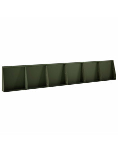 Muro di contenimento 6 pz 40 x 12 x 50 cm Acciaio Verde Oliva 2