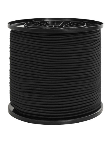 Corde Bungee 4 mm Nero PP e gomma