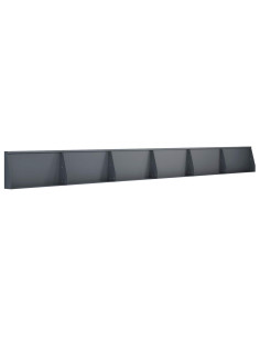 Muro di contenimento 6 pz 80 x 12 x 40 cm Acciaio Antracite 2