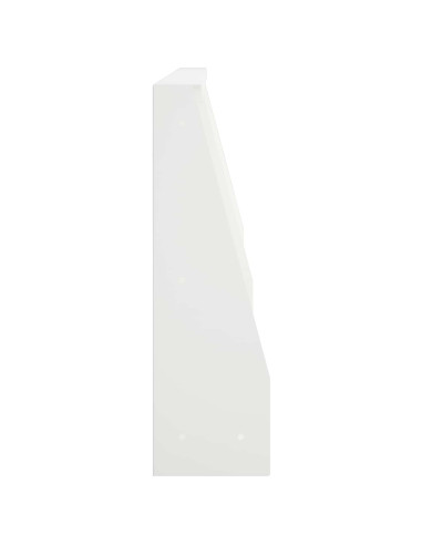 Muro di contenimento 6 pz 80 x 12 x 40 cm Acciaio Bianco
