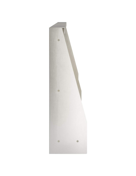 Muro di contenimento 6 pz 80 x 12 x 40 cm Acciaio Inox Argento