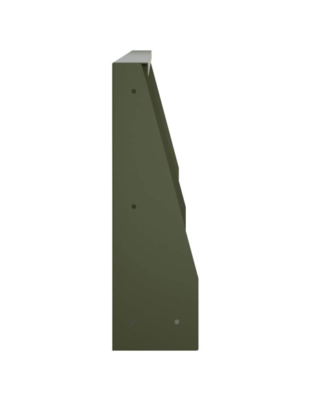 Muro di contenimento 6 pz 80 x 12 x 40 cm Acciaio Verde Oliva
