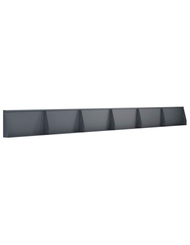 Muro di contenimento 6 pz 80 x 12 x 50 cm Acciaio Antracite