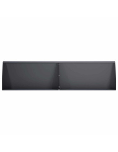 Muro di contenimento 6 pz 80 x 12 x 50 cm Acciaio Antracite