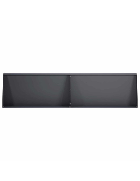 Muro di contenimento 6 pz 80 x 12 x 50 cm Acciaio Antracite