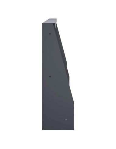 Muro di contenimento 6 pz 80 x 12 x 50 cm Acciaio Antracite