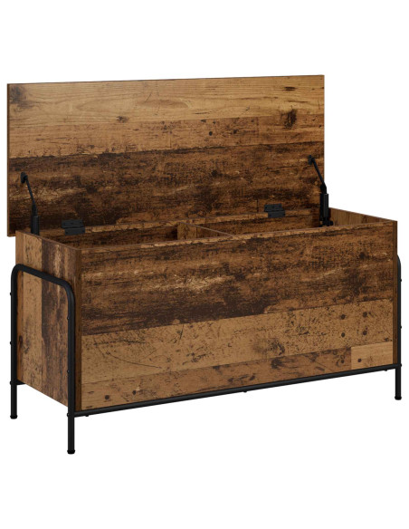 Scatola di Stoccaggio Legno antico 80 x 40 x 49,5 cm