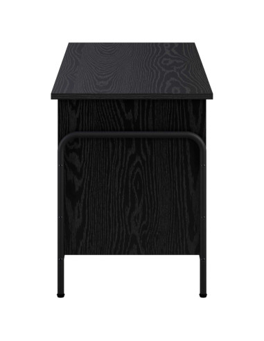 Scatola di Stoccaggio Rovere Nero 80 x 40 x 49,5 cm