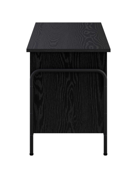 Scatola di Stoccaggio Rovere Nero 80 x 40 x 49,5 cm