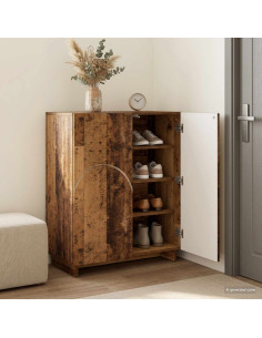 Scarpiera 73 x 38 x 87,5 cm Legno ingegnerizzato Legno antico