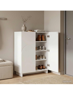Scarpiera 73 x 38 x 87,5 cm Legno ingegnerizzato Bianco