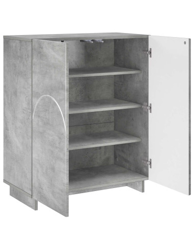 Scarpiera 73 x 38 x 87,5 cm Legno ingegnerizzato Grigio Cemento