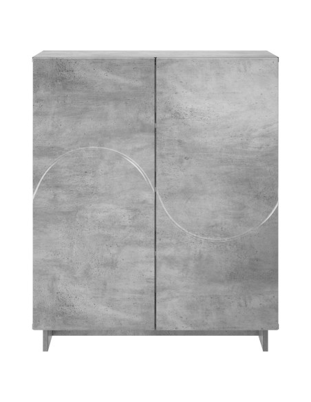 Scarpiera 73 x 38 x 87,5 cm Legno ingegnerizzato Grigio Cemento