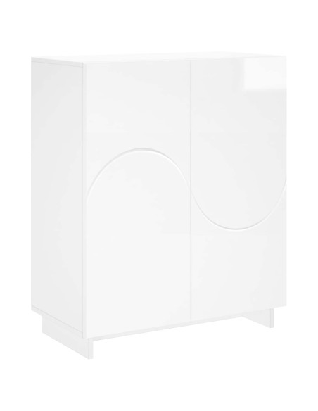 Scarpiera 73 x 38 x 87,5 cm Legno ingegnerizzato Bianco Lucido