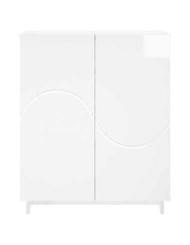 Scarpiera 73 x 38 x 87,5 cm Legno ingegnerizzato Bianco Lucido