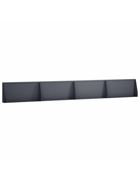 Muro di contenimento 4 pz 80 x 12 x 50 cm Acciaio Antracite