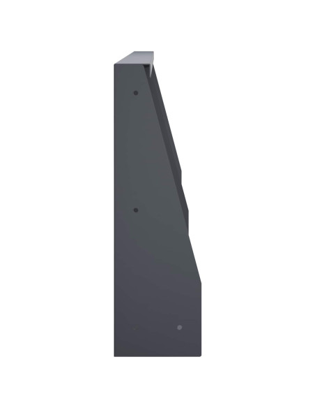 Muro di contenimento 4 pz 80 x 12 x 50 cm Acciaio Antracite