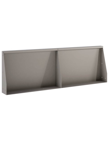 Muro di contenimento 2 pz 60 x 12 x 30 cm Acciaio Corten