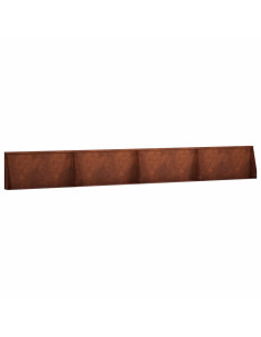 Muro di contenimento 4 pz 80 x 12 x 50 cm Acciaio Corten 2