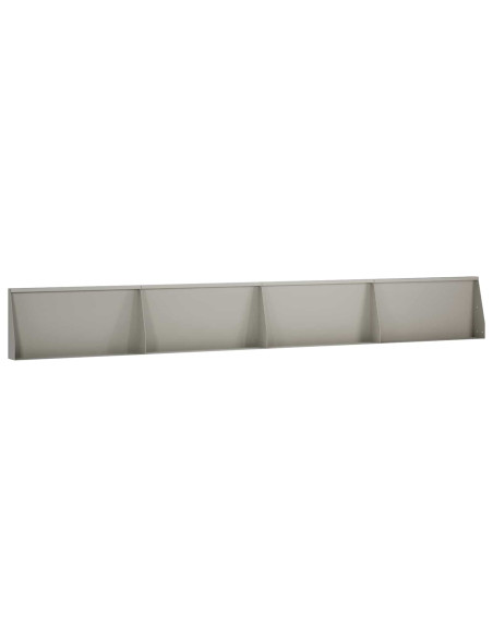 Muro di contenimento 4 pz 80 x 12 x 50 cm Acciaio Corten