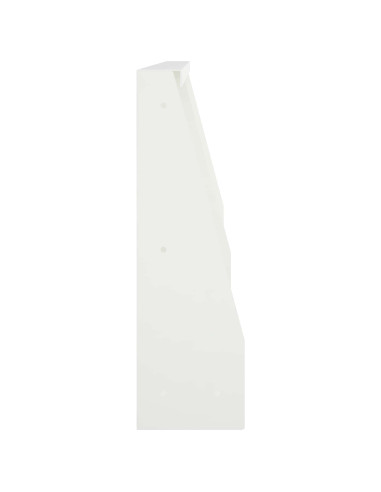 Muro di contenimento 2 pz 40 x 12 x 50 cm Acciaio Bianco