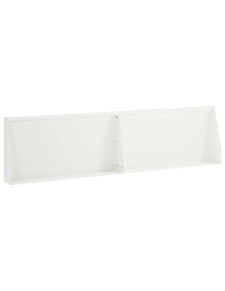 Muro di contenimento 2 pz 80 x 12 x 50 cm Acciaio Bianco