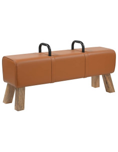 panchina Marrone 110 x 30 x 45 cm Pelle Vera