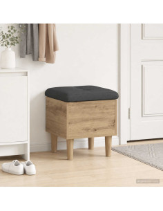 Panchina con Cuscino Rovere Artigianale 42 x 42 x 46 cm