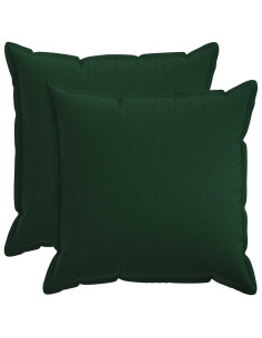 Cuscino con cuscino HOUTEN 2 pz Verde Scuro Lino