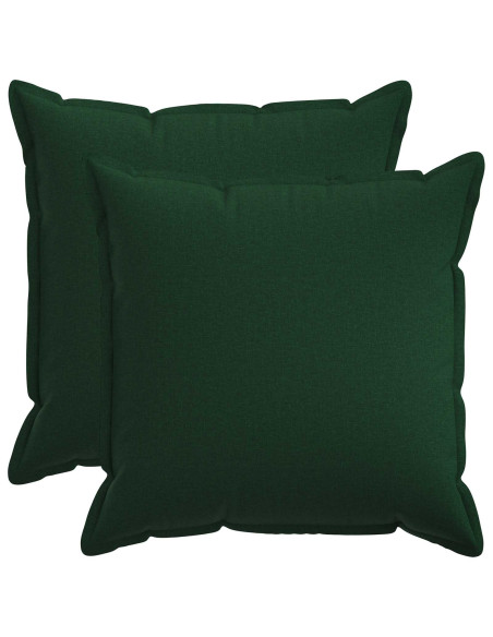 Cuscino con cuscino HOUTEN 2 pz Verde Scuro Lino