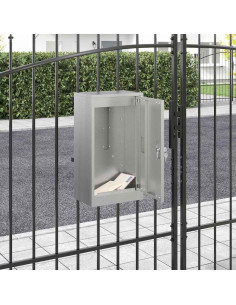 cassetta postalepastkastei Nero 30 x 20 x 55 cm Acciaio zincato