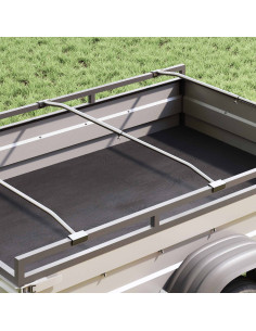 Supporto per teloni per rimorchi Argento 102-155 cm Alluminio