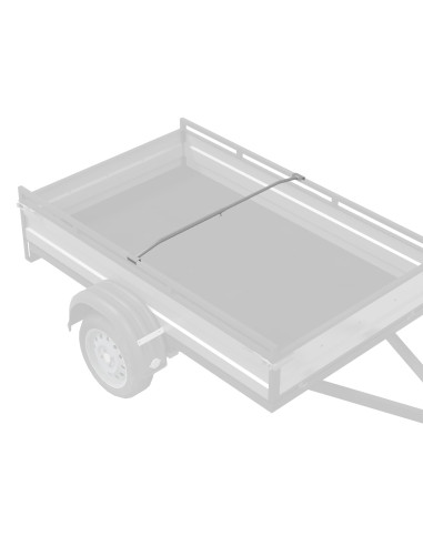 Supporto per teloni per rimorchi Argento 102-155 cm Alluminio
