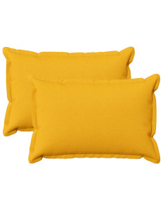 Cuscino con cuscino HOUTEN 2 pz Giallo Chiaro Lino