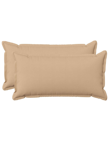 Cuscino con cuscino HOUTEN 2 pz Crema Lino