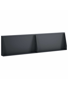 Muro di contenimento 2 pz 80 x 12 x 50 cm Acciaio Antracite