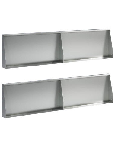 Muro di contenimento 4 pz 80 x 12 x 50 cm Acciaio zincato