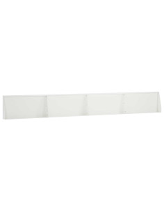 Muro di contenimento 4 pz 80 x 12 x 40 cm Acciaio Bianco 2