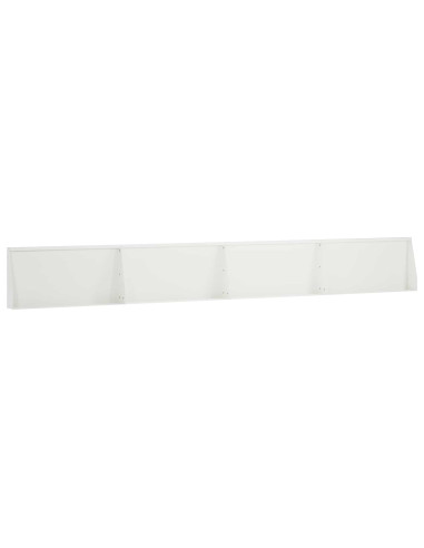 Muro di contenimento 4 pz 80 x 12 x 40 cm Acciaio Bianco