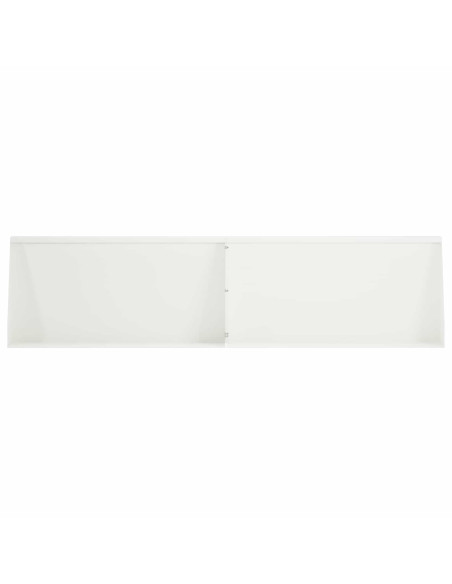 Muro di contenimento 4 pz 80 x 12 x 40 cm Acciaio Bianco