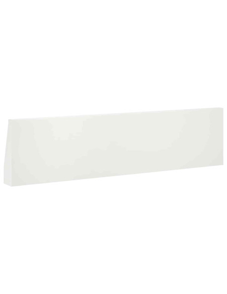 Muro di contenimento 4 pz 80 x 12 x 40 cm Acciaio Bianco