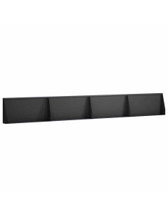 Muro di contenimento 4 pz 80 x 12 x 50 cm Acciaio Nero 2