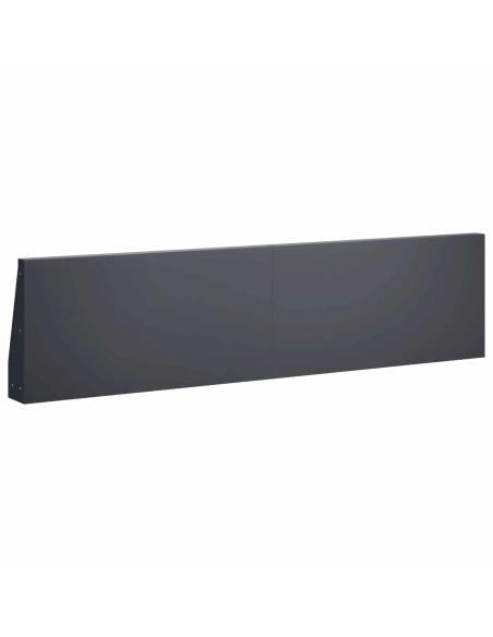 Muro di contenimento 4 pz 80 x 12 x 40 cm Acciaio Antracite