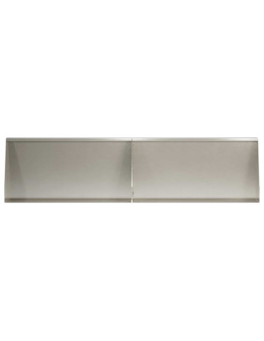 Muro di contenimento 2 pz 80 x 12 x 40 cm Acciaio Inox Argento