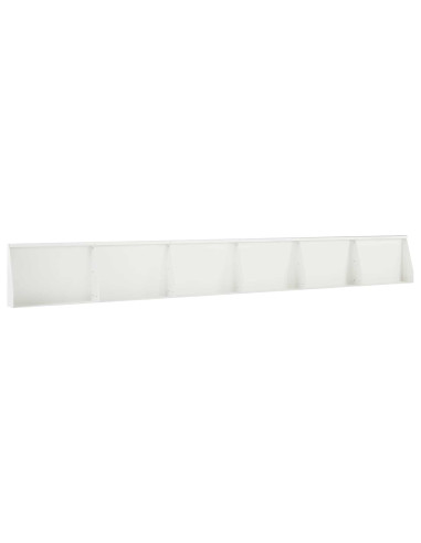 Muro di contenimento 6 pz 60 x 12 x 40 cm Acciaio Bianco