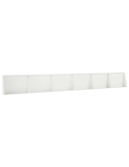 Muro di contenimento 6 pz 60 x 12 x 40 cm Acciaio Bianco